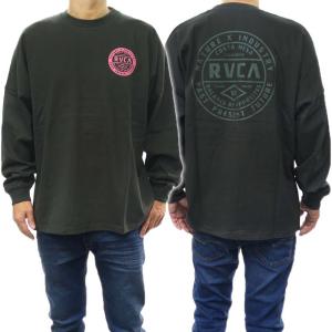 RVCA ルーカ メンズクルーネックロングTシャツ BD042-070 / STANDARD ISSUE CR ダークグレー｜tre-style