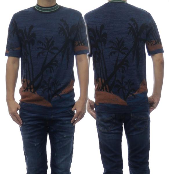 SCOTCH＆SODA スコッチ＆ソーダ メンズニットTシャツ 148829 ネイビー