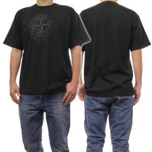 STONE ISLAND ストーンアイランド メンズクルーネックTシャツ 2RC87 ブラック /2024春夏新作｜tre-style