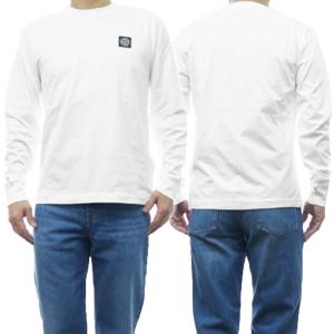 STONE ISLAND ストーンアイランド メンズクルーネックロングTシャツ 22713 ホワイト /2024春夏新作｜tre-style