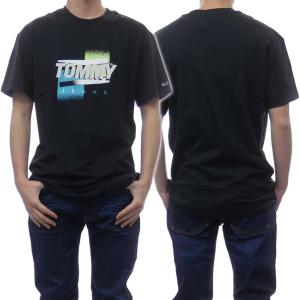 TOMMY JEANS トミージーンズ メンズクルーネックTシャツ DM0DM10233 ブラック｜tre-style