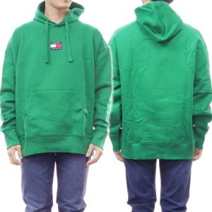 TOMMY JEANS トミージーンズ メンズプルオーバーパーカー DM0DM10904 グリーン｜tre-style