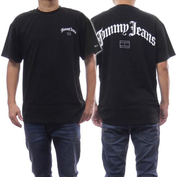 TOMMY JEANS メンズクルーネックTシャツ 17719 ブラック トミージーンズ