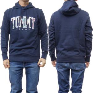 TOMMY JEANS トミージーンズ メンズプルオーバーパーカー DM0DM15696 ネイビー｜tre-style