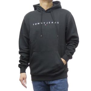TOMMY JEANS パーカー リラックスメランジフラッグパーカー