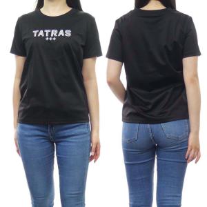 TATRAS タトラス レディースクルーネックTシャツ LTAT24S8639-M / GIUDITTA ブラック /2024春夏新作｜tre-style