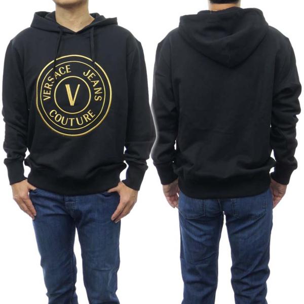 VERSACE JEANS ヴェルサーチェジーンズ メンズプルオーバーパーカー 74GAIT05 C...