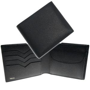 VALEXTRA ヴァレクストラ 二つ折り財布（小銭入れ付き） V8L23 028 ブラック /定番人気商品｜tre-style