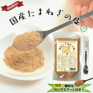 【ロングスプーン付き】国産 北海道 淡路島 100% 玉ねぎの皮 粉末 100g 1個 パウダー 送料無料 翌営業日出荷 リニューアル｜トレジャービレッジ