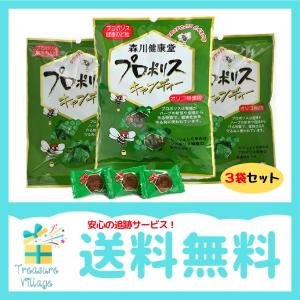 プロポリスキャンディー 森川健康堂 プロポリスのど飴 100g （約25粒）3個セット 送料無料 翌営業日出荷