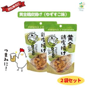 黄金鶏皮唐揚げ ゆずすこ味 45g 2袋セット 九州丸一  送料無料 翌営業日出荷｜trea-villa