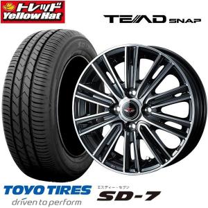 TOYO SD-7 トーヨータイヤ エスディー・セブン  165/70R14 夏 新品タイヤホイールセット Weds TEAD SNAP 14インチ 4本価格   送料無料 ヴィッツ マーチ等｜tread-tire2011