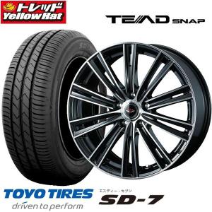 SD-7 205/60R16 夏 新品タイヤホイールセット Weds TEAD SNAP 16インチ 4本価格 送料無料  ステップワゴン ヴォクシー等｜tread-tire2011