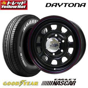 ハイエース・レジアスエース等 DAYTONA デイトナ 6.5J +40 139.7 6H ブラック グッドイヤー EAGLE #1 NASCAR イーグル ナンバーワン ナスカー 195/80R15｜tread-tire2011