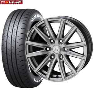 【送料無料 】新品タイヤ 4本セット 共豊 KYOHO SEIN SS 6J-15 +33 6H  139.7 ファルケン W11 195/80R15 107/105N サマータイヤ 夏｜tread-tire2011