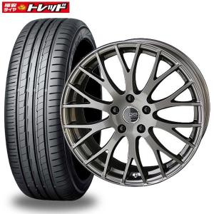 【送料無料】2018年製 新品タイヤ 4本セット 共豊 KYOHO CDM2 クリエイティブ ディレクション 7J-17 +53 5H 114.3 ヨコハマ BLUEARTH-A AE50 205/50R17 93W 夏｜tread-tire2011