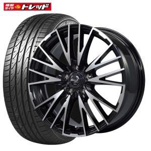 【送料無料】新品タイヤ マルカサービス Euro Stream SUV45 ブラックポリッシュ 7J-17+50 5H 114 AUTOGREEN SS Chaser-SSC5 215/55R17 4本セット組込済 夏タイヤ｜tread-tire2011