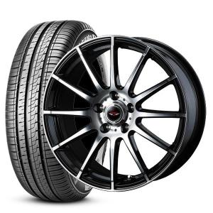 【送料無料】新品 Weds TEAD TRICK テッドトリック ブラックポリッシュ 6.0J-15 +52 5H 114 ピレリ Cinturato P6 185/65R15 4本セット組込済 夏タイヤ＆ホイール｜tread-tire2011