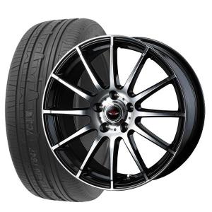 【送料無料】新品 Weds ウェッズ TEAD TRICK ブラックポリッシュ 7.0J-17 +40 5H 114 NITTO NT830 215/50R17 4本セット組込済 夏タイヤ＆ホイール｜tread-tire2011