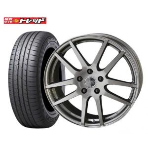 【送料無料】共豊 KYOHO CDR2 ラスタガンメタ 7J-17 +48 100 5H ダンロップ エナセーブ RV504 225/60R17 夏タイヤ+アルミホイール4本セット サマータイヤ 組込済｜tread-tire2011