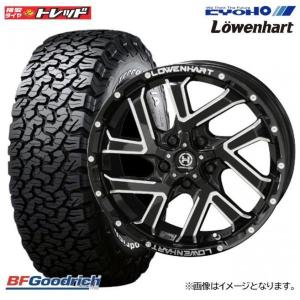 【送料無料】共豊 Lowenhart レーベンハート GXL206 GBK/M 7J-16 +38 114.3 5H BF All-TerrainT/AKO2 グッドリッチ 102/99 225/70R16 102R 4本セット｜tread-tire2011