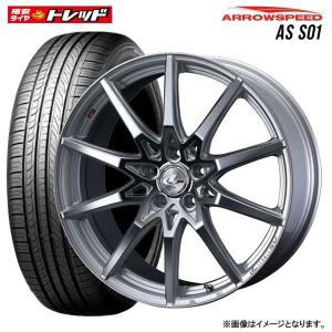 【送料無料】WEDS LEONIS SV 1770+53 5H114.3 SBC/P ＆ アロースピード AS-S01 215/50R17 95W XL サマータイヤ 4本セット価格 ドレスアップ｜tread-tire2011