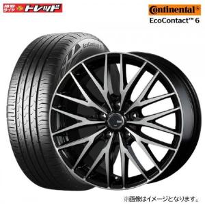 【送料無料】夏タイヤ＆ホイール 新品4本セット VENES FS01 ブラックポリッシュ【15インチ 6J+53 5H 114.3】Continental EcoContact6【195/65R15 91H】サマー｜tread-tire2011