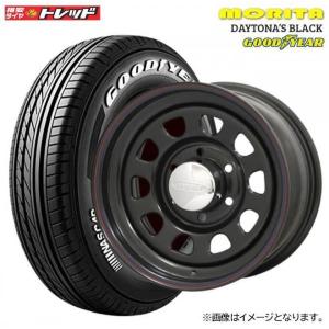 【限定特価/送料無料】森田システム Daytona’s デイトナブラック【15インチ 6J +45 6H PCD139.7】グッドイヤー EAGLE#1 NASCAR【195/80R15 107/105L】4本セット｜tread-tire2011