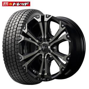 2023年製【送料無料】 グッドイヤー ICE NAVI CARGO 195/80R15 マルカ NITRO POWER JAVELIN 6J-15 +33 6H 139.7 スタッドレス アルミホイール 4本セット｜tread-tire2011