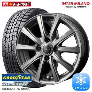 2022年製【送料無料】グッドイヤー ICE NAVI7【185/55R16 83Q】BEST DG10 MDG【16インチ 6J +43 4H PCD100】スタッドレス 4本セット価格 組込み済｜tread-tire2011