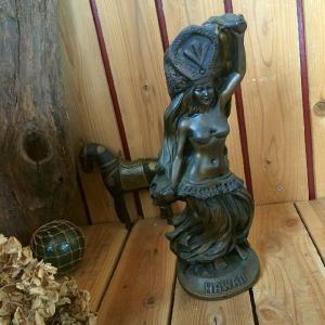 VINTAGE 70s ヴィンテージ*ヤマハ陶芸*フィギュリン スタンドライト