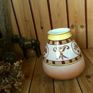 作家 柴田博 花瓶 おしゃれ 陶器 九谷焼 華器 釉彩 : 和座倶楽部