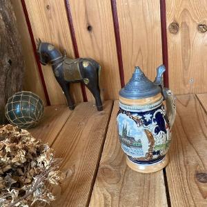 VINTAGE ≫70-80s ヴィンテージ 未使用*古い純銅 槌目 両手鍋21cm