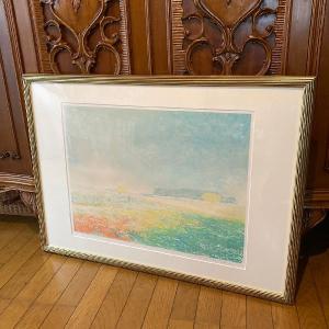 【真作】いわさきちひろ「はなぐるま」リトグラフ あずま工芸保証書 版画 絵画 いわさきちひろ 「はなぐるま」 リトグラフ 真作保証 500部限定 ちひろ
