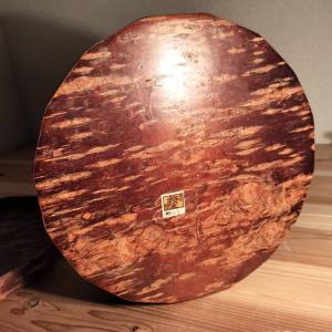 角館 樺細工 竹図 茶櫃 桜皮細工 大型蓋物 ...の詳細画像3