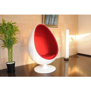 Sessle Eye ボールチェア  エーロ・アールニオ  色ホワイト×レッド sofa ソファ  ballchair パーソナルチェア｜treasure-com