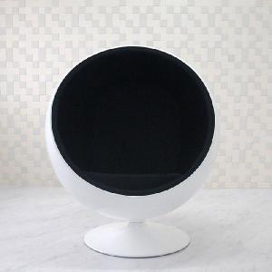 ボールチェア エーロ・アールニオ  色ホワイト×ブラック リプロダクト ジェネリック ballchair｜treasure-com