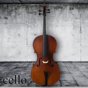 チェロ 初心者入門5点セット 本体 弓 松脂 駒 ケース