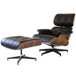 イームズラウンジチェア オットマン ブラック×ウォールナット ソファ