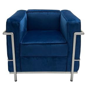 ル・コルビジェ LC2 2P ブラック 総本革 イタリアンレザー仕様 ソファ