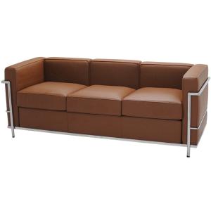 ル・コルビジェ LC2 3P モスベージュ 総本革 アニリンレザー仕様