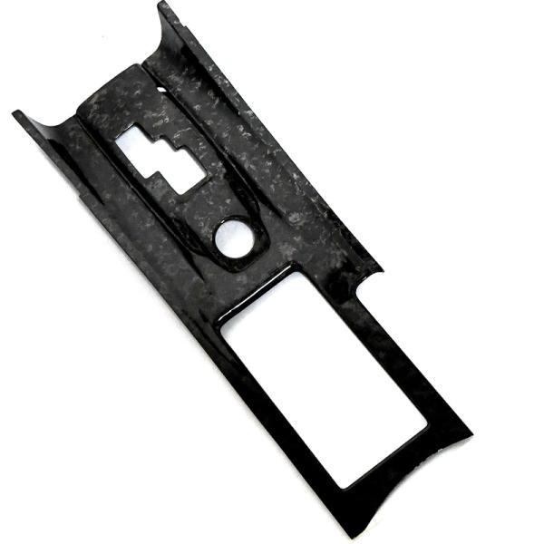 R35 GT-R フォージドカーボン製 ギアサラウンド大  シフトゲートトリム ギアトリム インテリ...