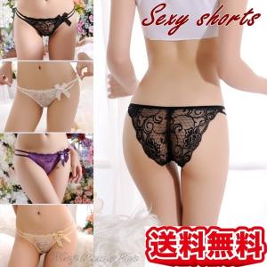 ショーツ レディース 20代 30代 40代 紐パン シースルー フルバック ショーツ レース パンティ 1-177fs
