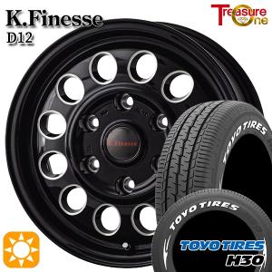 サマータイヤ ホイール4本セット 195/80R15インチ 6H139 トレジャーワン ケイフィネス D12 ブラック トーヨー H30 ホワイトレター｜treasure-one-company