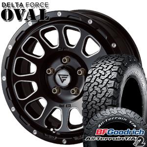 サマータイヤ ホイール4本セット 225/70R16インチ 5H114 デルタフォース オーバル ブラックマシニング BF グッドリッチ オールテレーン T/A KO2 ホワイトレター｜treasure-one-company