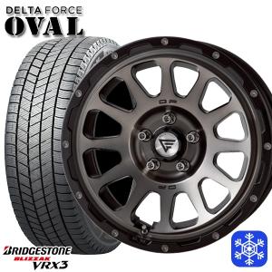 225/70R16インチ ブリヂストン ブリザック VRX3 5H114.3 スタッドレスタイヤホイール4本セット デルタフォース オーバル MS｜treasure-one-company