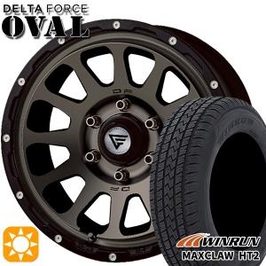 サマータイヤ ホイール4本セット 265/65R17インチ 6H139 デルタフォース オーバル マットスモーク ウィンラン MAXCLAW H/T2｜treasure-one-company