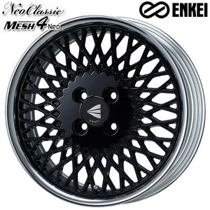 18〜19日+10倍  サマータイヤ ホイール4本セット 195/40R17インチ 4H100 ENKEI エンケイ メッシュ4 (Lo Disk) BK クムホ エクスタ HS51｜treasure-one-company