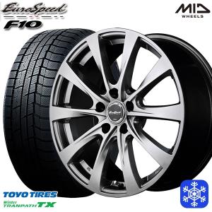 215/70R16インチ TOYO トーヨー ウィンター トランパス TX 5H114.3 スタッドレスタイヤホイール4本セット MID ユーロスピード F10｜treasure-one-company