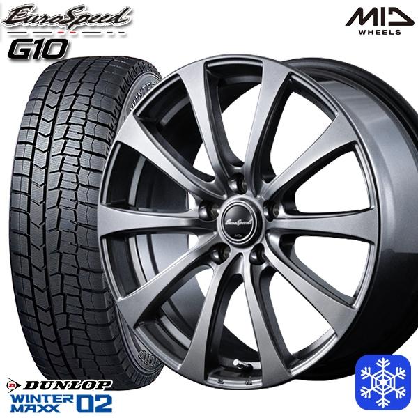 225/50R17インチ ダンロップ ウインターマックス WM02 5H114.3 スタッドレスタイ...
